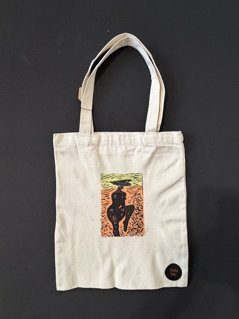 Bolso artístico pequeño con estampado